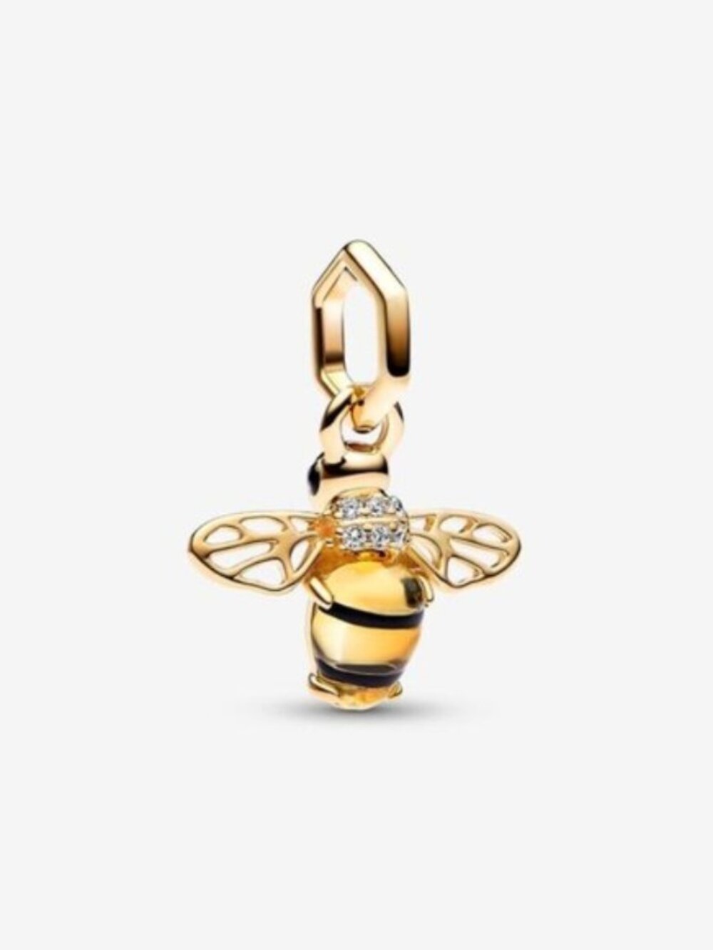Pandora Gold and Black Bee Dangle Charm